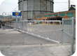 Tymetal aluminum slide gate and fence