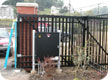 OSCO gate operator on aluminum slide