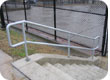 Galvanized pipe railing