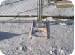 Temporary fence panel base