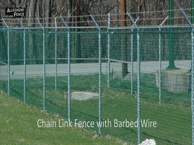 Chain Link Fence Barbed Wire 1