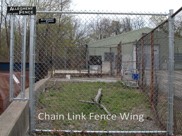 Chain Link Fence Wing