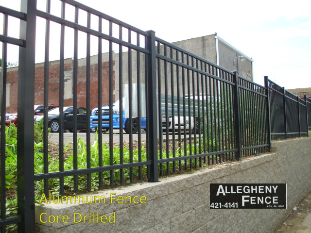 Aluminum Fence Core Drilled