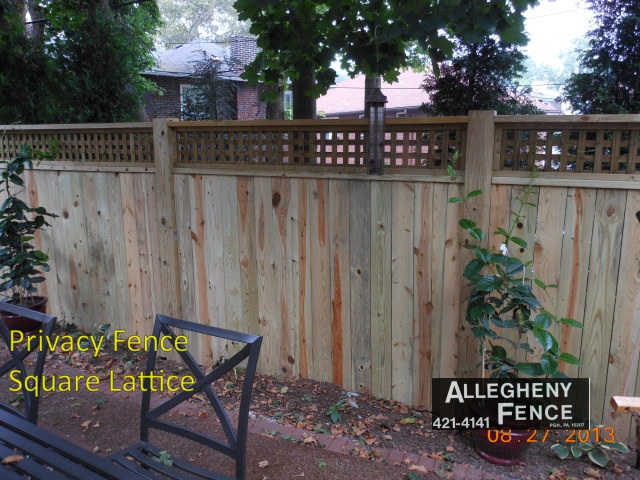 Privacy Fence Square Lattice