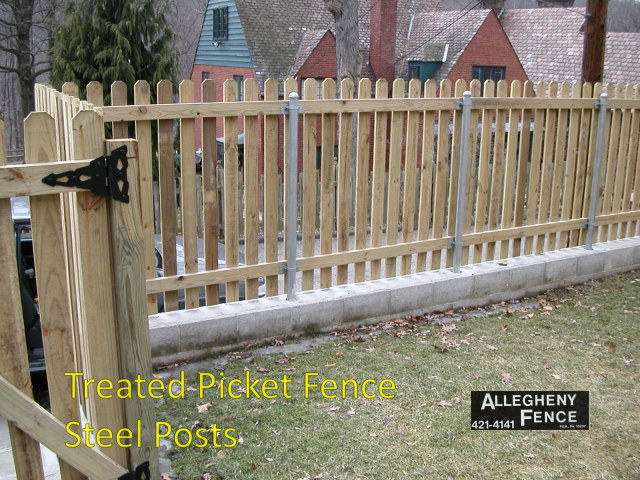 Treated Picket Fence Steel Posts