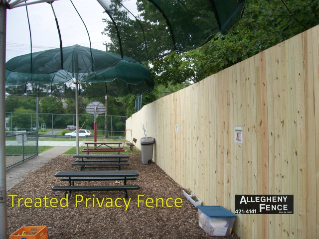 Treated Privacy Fence