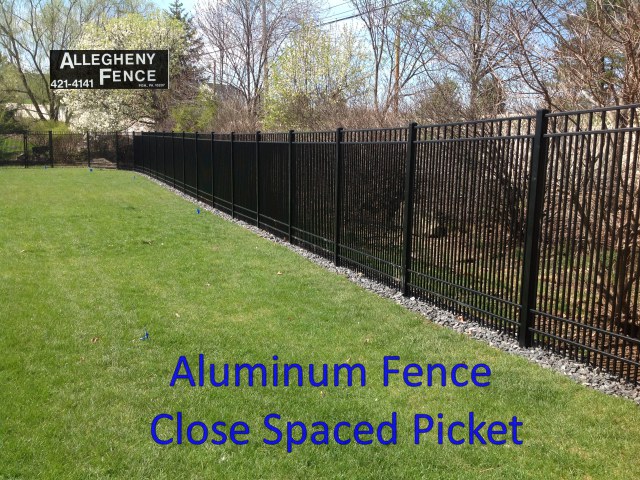 Aluminum Fence Close Spaced Picket