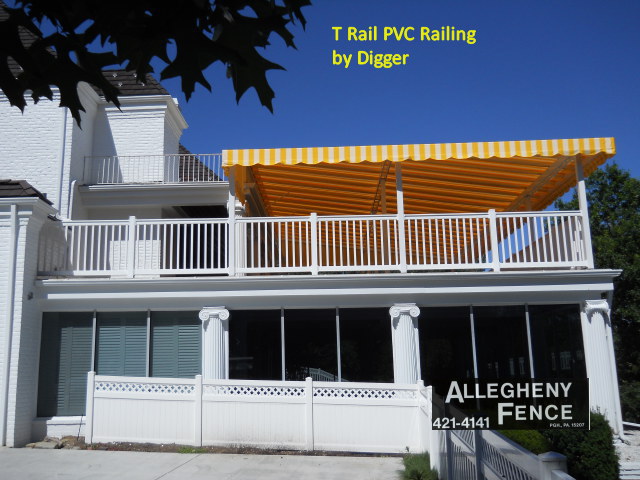 T Rail PVC Railing by Digger
