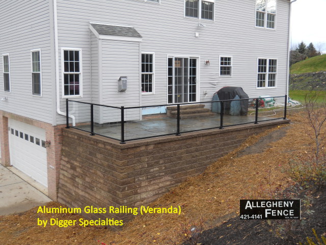Aluminum Glass Railing (Veranda) by Digger Specialties