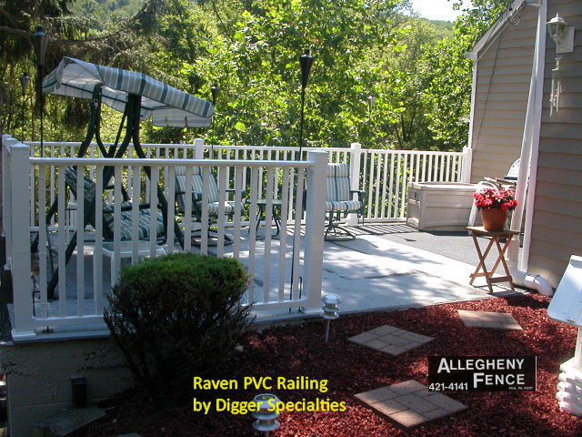 Raven PVC Railing by Digger Specialties