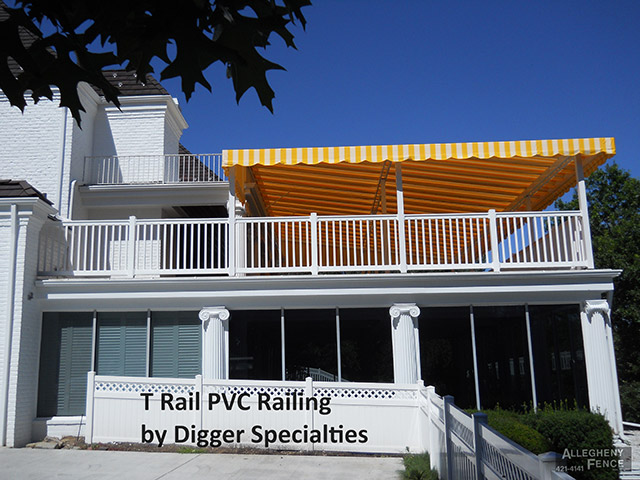 T Rail PVC Railing by Digger Specialties